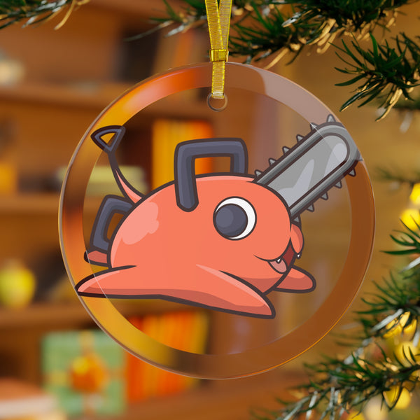 Anime Pochita V1 - Holiday Glass Ornament