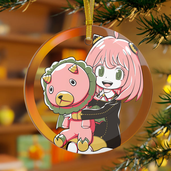 Anya - V1 - Anime Holiday Glass Ornaments