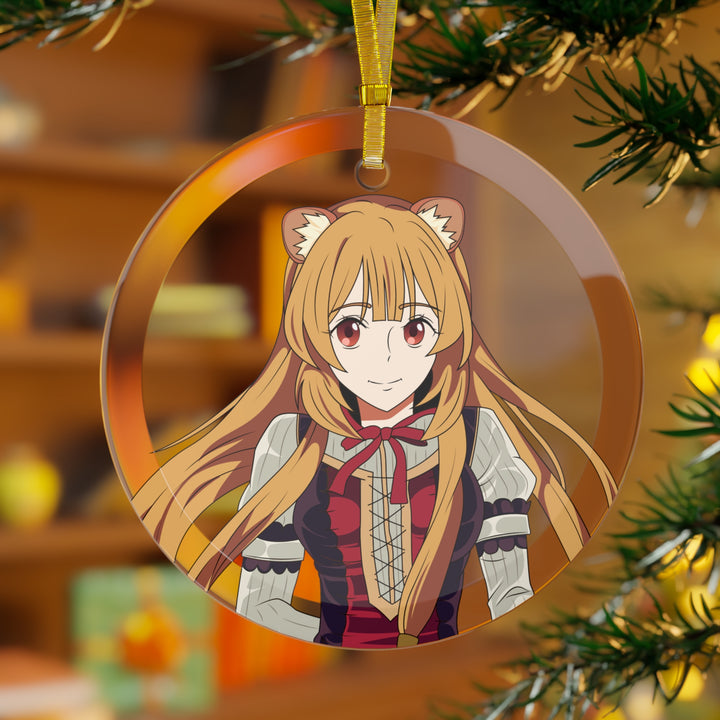 Tanuki - Anime Hero - V1 - Holiday Glass Ornament