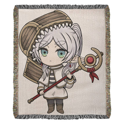 Frieren  Anime Elf  Woven Blanket Tapestry V1