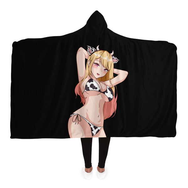 Marin Cow Bikini V1 Hooded Blanket