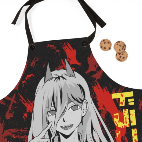 power apron kitchen anime gift v1 holiday gift for her him power apron kitchen anime gift v1 holiday gift for her him